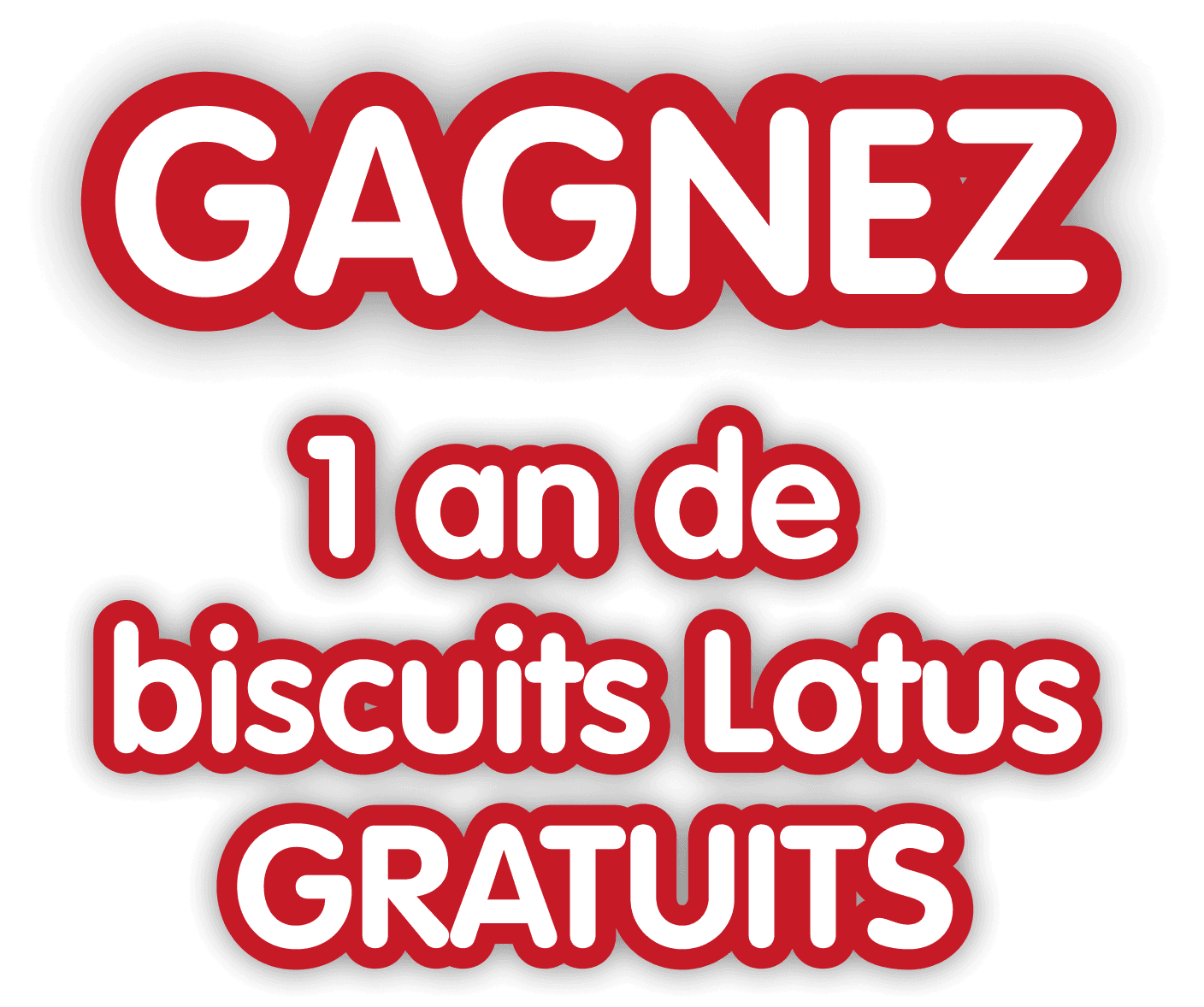 GAGNEZ 1 an de biscuits Lotus GRATUITS