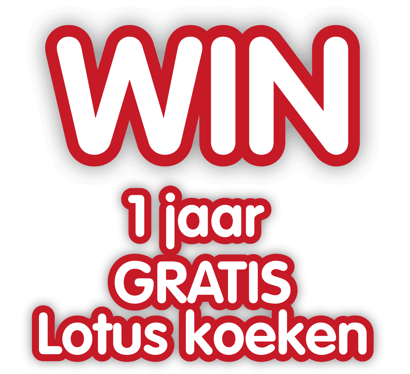 WIN 1 jaar GRATIS Lotus koeken